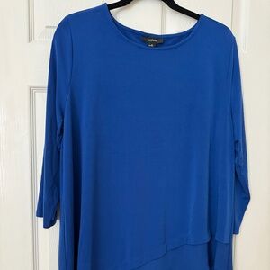 Alfani - Royal blue  crossover - hem tunic top    Size XL